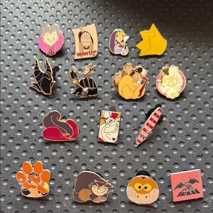 Disney Villains Pin Lot of 15
